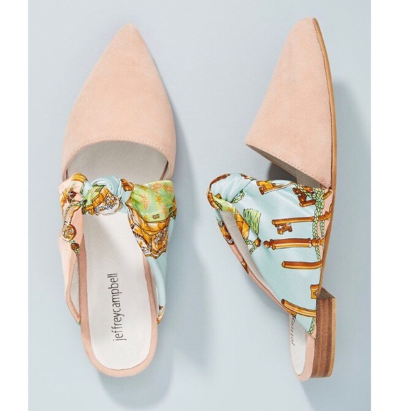 Jeffrey Campbell Blush Scarf Charlin Bow Mules NWT - Picture 8 of 8